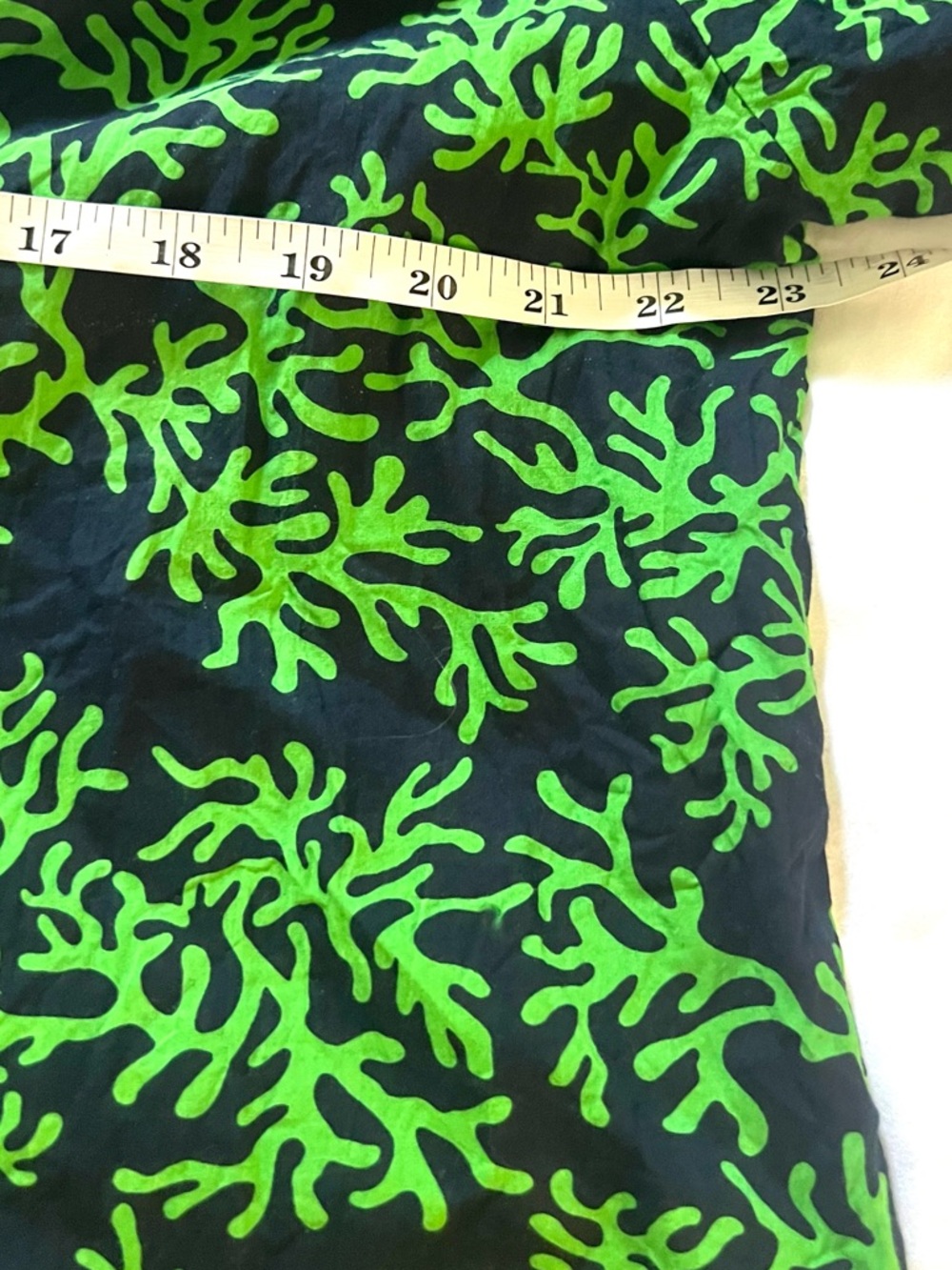 Top It Off,Green Coral Dress Resort Coastal Preppy Tunic Palm Beach Size Large - Picture 7 of 7